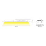 Downlight panel LED Redondo 85mm Blanco 3W 